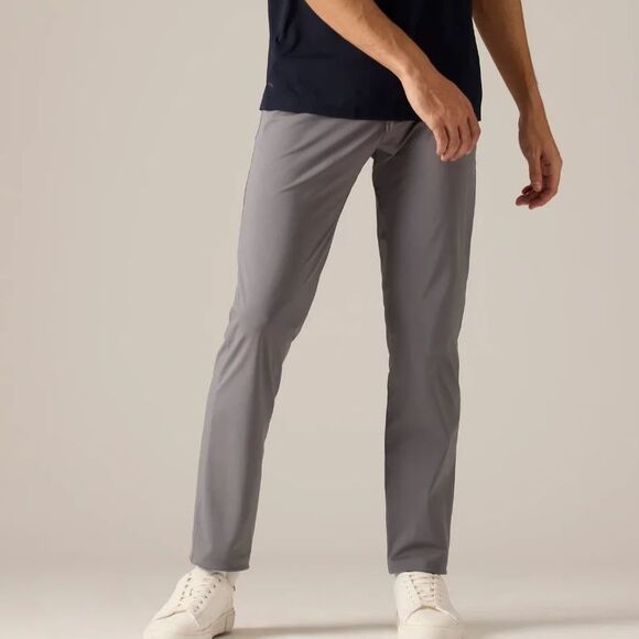 Rhone Men's Light Grey Commuter Pants, Size 36 - Picture 1 of 8